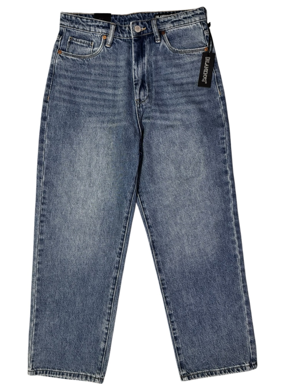 BLANK NYC The Baxter Ribcage Straight Leg Jean 26 Medium Wash $98 Retail NWT - Picture 2 of 11